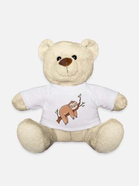 Faultier - Teddy - Weiß