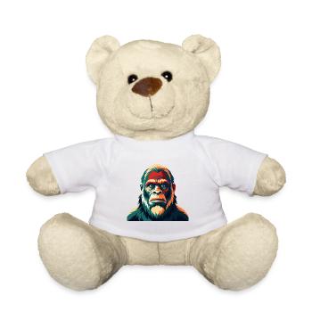 Big Foot Cartoon Figur Buntes Haustier Tier - Teddy - Weiß - Vorne