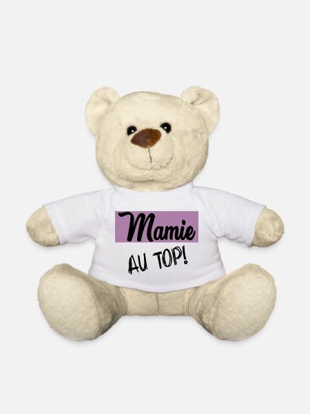 BONNE FÊTE MAMIE - Nounours - blanc
