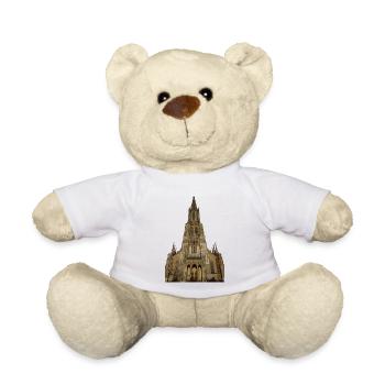 Ulmer Münster gemalt - Teddy - Weiß - Vorne