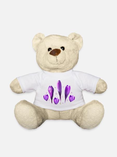 Krokusse Frühling Frühlingsboten - Teddy - Weiß