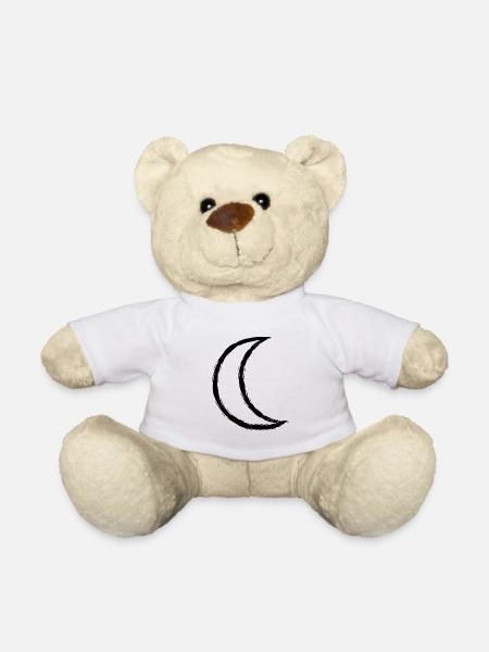 Keltisches Symbol Mond - Teddy - Weiß