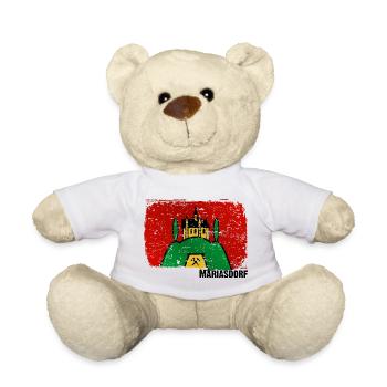 the market town of Mariasdorf in southern Burgenland - Teddy Bear - white - Front
