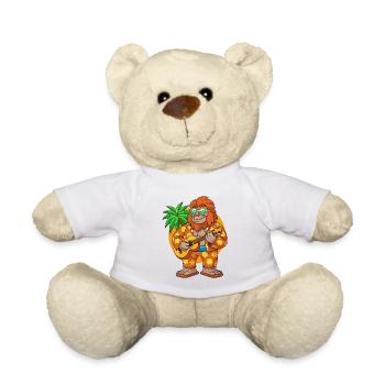 Lustige Bigfoot Cartoon Sommer Strand Sonnenbrille - Teddy - Weiß - Vorne