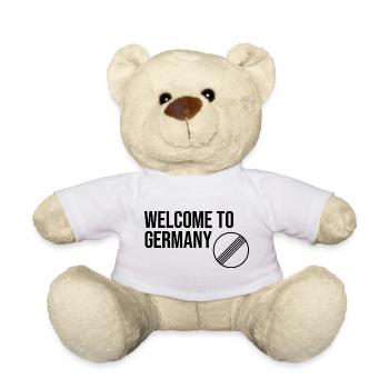BIENVENUE EN ALLEMAGNE par Unlimited Apparel - Nounours - blanc - Devant