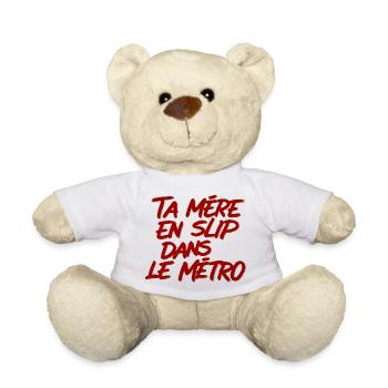 Provocation Métro: Mère en Slip - Nounours - blanc - Devant