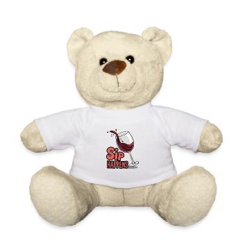 Sip Happens - Teddy Bear - white - Front