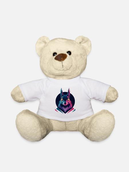 Écureuil low-poly - Nounours - blanc