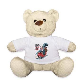 Accidentally Write To Satan Instead Of Santa - Teddy Bear - white - Front