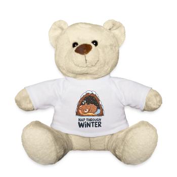 Nap Through Winter - Teddy Bear - white - Front