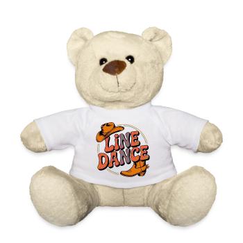 Line Dance mein Hobby - meine Passion - mein Ding - Teddy - Weiß - Vorne