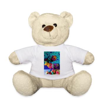 bunte Kuh - Teddy - Weiß - Vorne