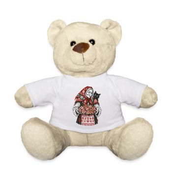 Weihnachts-Baba Yaga Lebkuchen-Design - Teddy - Weiß - Vorne