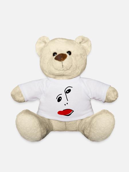 Ecce Homo streckt die Zunge heraus - Teddy - Weiß