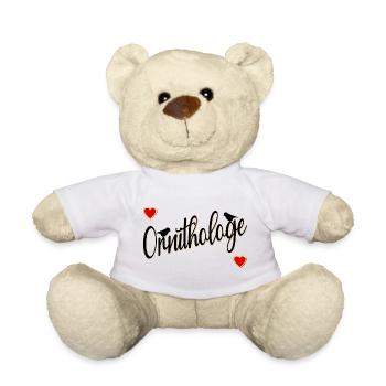 Ornithologe Vogel Herzen - Teddy - Weiß - Vorne