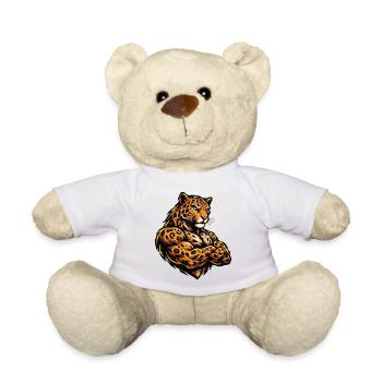 Muskel Leopard Krieger - Teddy - Weiß - Vorne