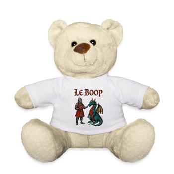 Le Boop – Ritter boopt Drachen | Mittelalter Meme - Teddy - Weiß - Vorne