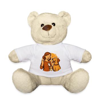 Geschenk nach bestandener Begleithundeprüfung - Teddy - Weiß - Vorne