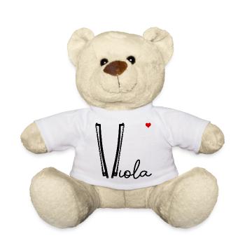 Viola-Bogen-Liebe - Teddy - Weiß - Vorne