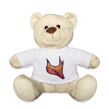 Feurige Fuchs-Silhouette - Teddy - Weiß - Vorne