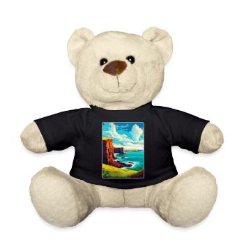 Orkney Islands Scotland Uk Travel Poster Souvenir - Teddy Bear - black - Front