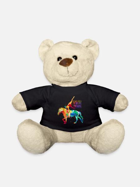 Waghalsige Voltigierturnerin Pferd - Teddy - Schwarz