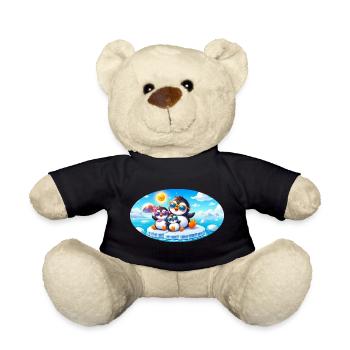 Lustige Pinguine - Teddy - Schwarz - Vorne
