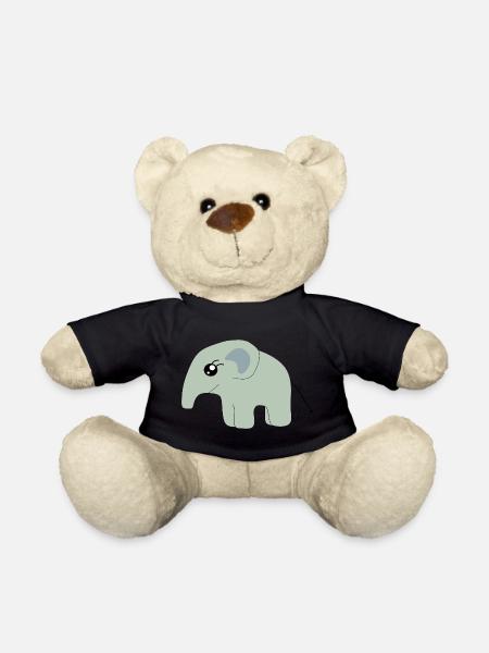 Elefant Geschenk Baby Geburt Babyparty Taufe - Teddy - Schwarz