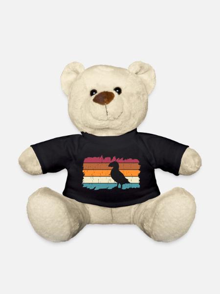 Retro Papageitaucher Puffin Papageientaucher - Teddy - Schwarz