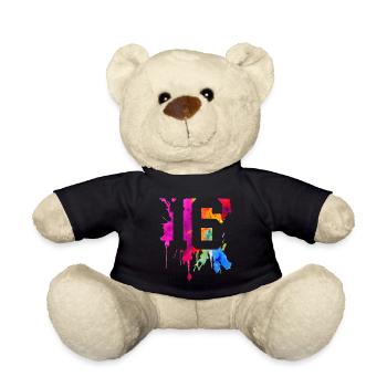 16 YEARS 16TH BIRTHDAY - Teddy Bear - black - Front