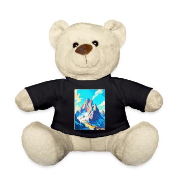 Dachstein Österreich Vintage Reiseplakat Souvenir - Teddy - Schwarz - Vorne