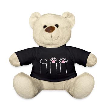 Cat Paw Game Cat Paws Stone Paper Scissors - Nounours - noir - Devant