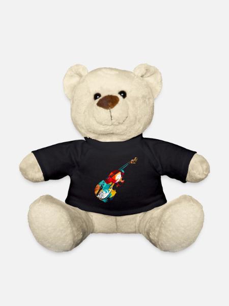 Brummender Kontrabass Jazzorchester - Teddy - Schwarz