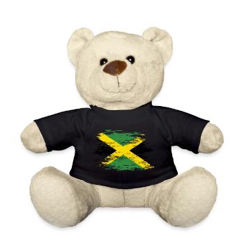 Drapeau de la Jamaïque utilisé - Nounours - noir - Devant