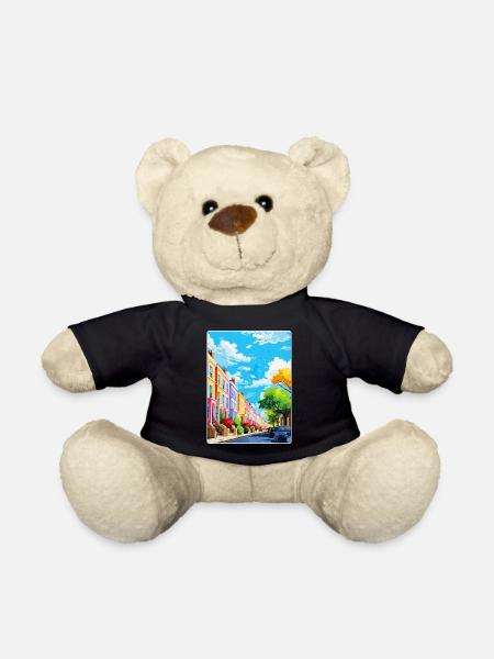Notting Hill London England Vereinigtes Königreich Reiseposter WPA - Teddy - Schwarz