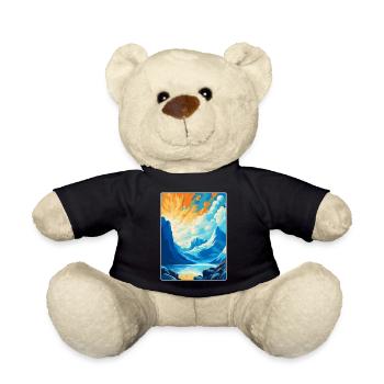 Bodo Norwegen Vintage Reiseposter WPA Kunst Souvenir - Teddy - Schwarz - Vorne