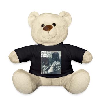 Make racists afraid again Fuck Nazis Rassismus FCK - Teddy - Schwarz - Vorne