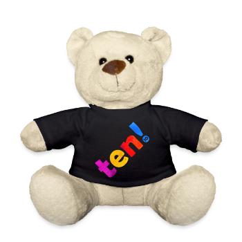 ZEHN 10 JAHRE 10. GEBURTSTAG - Teddy - Schwarz - Vorne