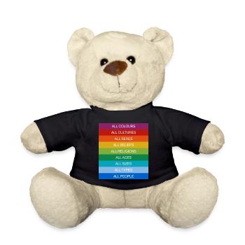 Tolerance Equality Inclusion Tolerance Pride Queer - Teddy Bear - black - Front