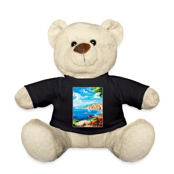 Kroatien Vintage Reiseplakat Souvenir Souvenir - Teddy - Schwarz - Vorne