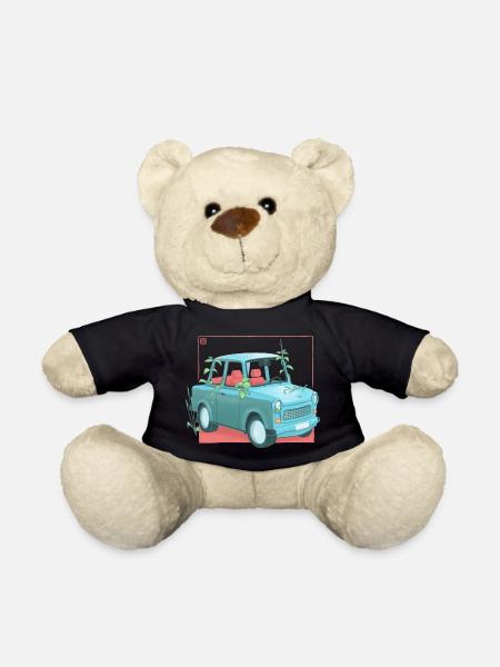 Trabi avec des plantes - Nounours - noir