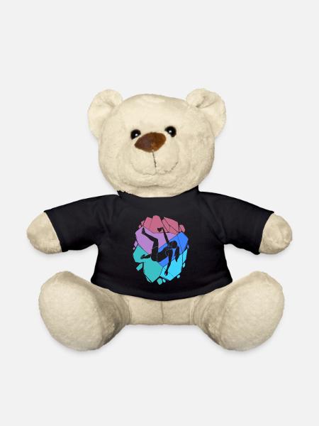 Bouldern Kletterer Kinder Frauen Mädchen Klettern - Teddy - Schwarz