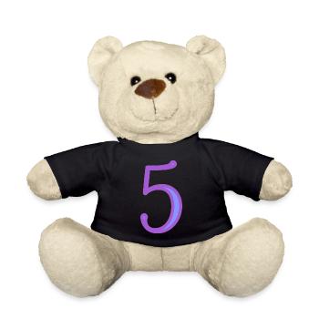 5. FIVE - Teddy Bear - black - Front