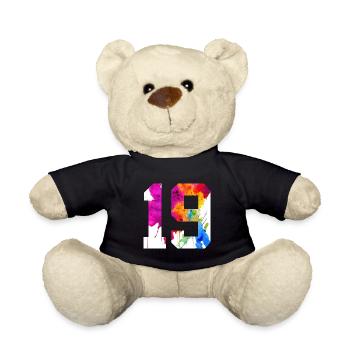 NUMMER 19 JAHRE ALT 19. GEBURTSTAG - Teddy - Schwarz - Vorne