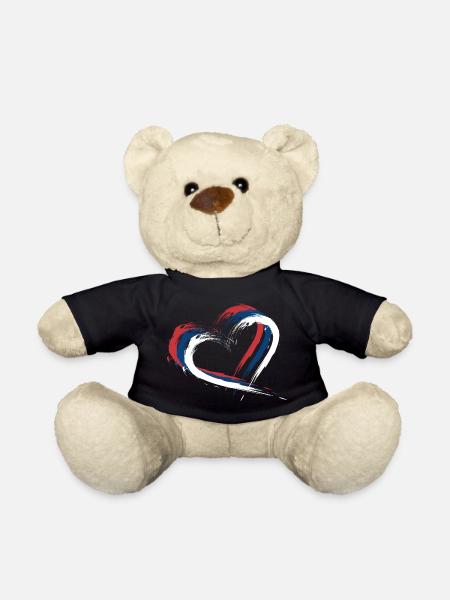 Flagge Serbien - Teddy - Schwarz