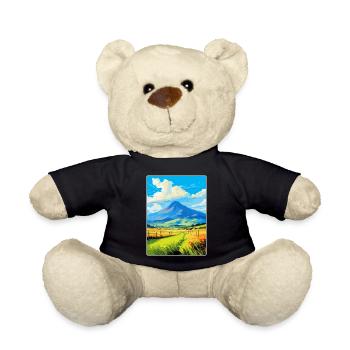 Mourne Mountains Vintage Travel Poster Souvenir - Teddy Bear - black - Front