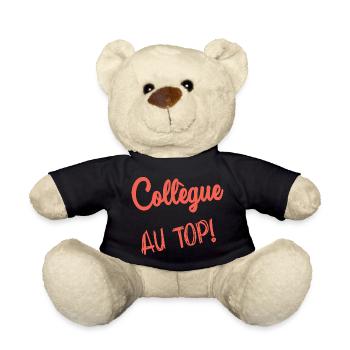 COLLEAGUE. START. EMPLOYMENT. HUMOR. MANAGER. CHIEF - Teddy Bear - black - Front