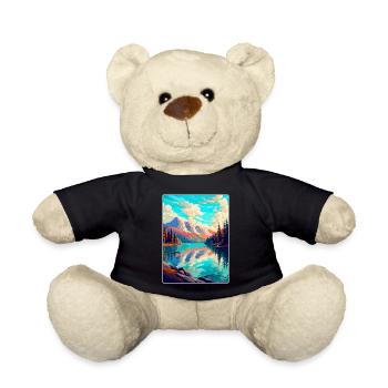 Caumasee Schweiz Vintage Reiseposter WPA Art - Teddy - Schwarz - Vorne