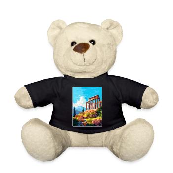Antikes Korinth Griechenland Vintage Reiseposter WPA - Teddy - Schwarz - Vorne