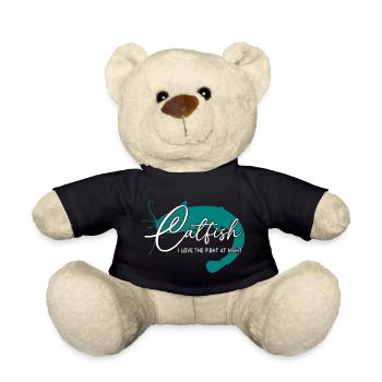 Wels Waller angeln Sportfischen Flussmonster - Teddy - Schwarz - Vorne